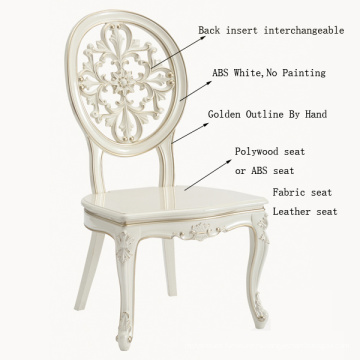 Горячий овальный обеденный стул в стиле барокко